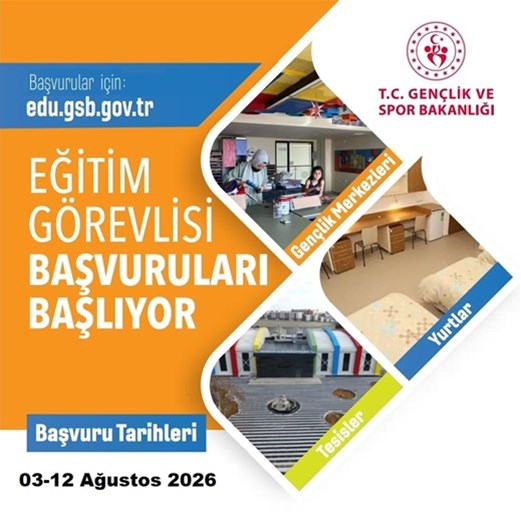 Eğitim Görevlisi Başvuruları Başlıyor.